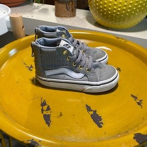 Gray Toddler Sk8-Hi Zip